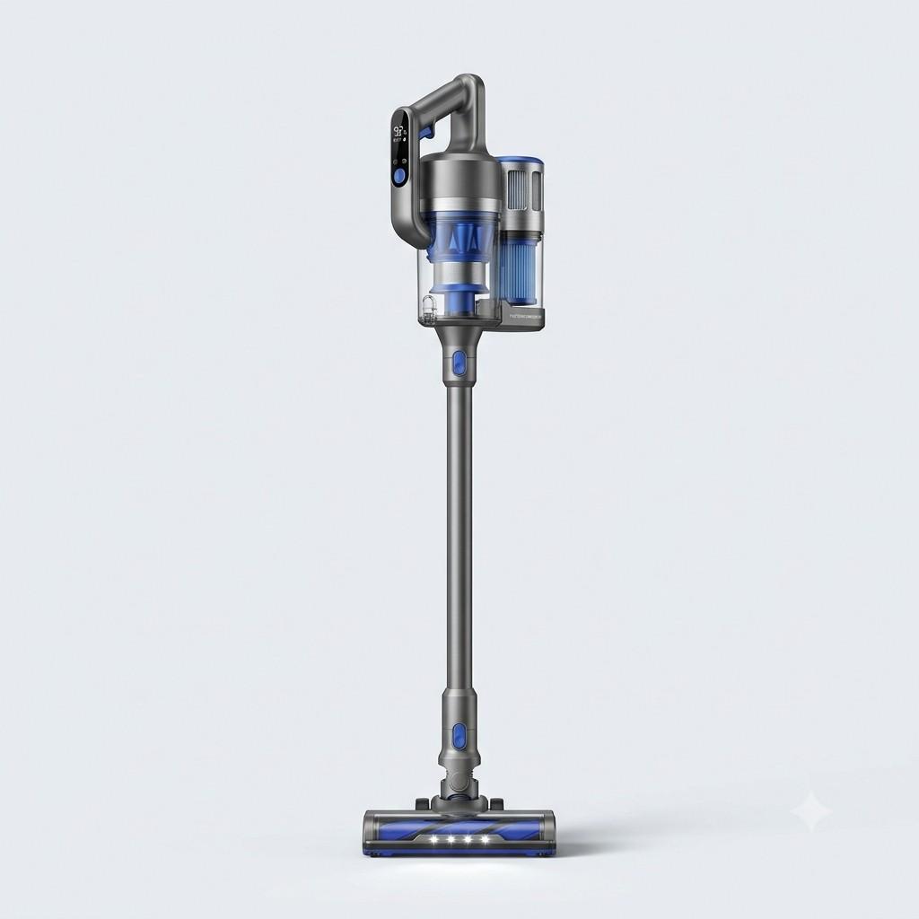 FasterHomeGeer Cordless Stick Vacuum with HEPA Filtration